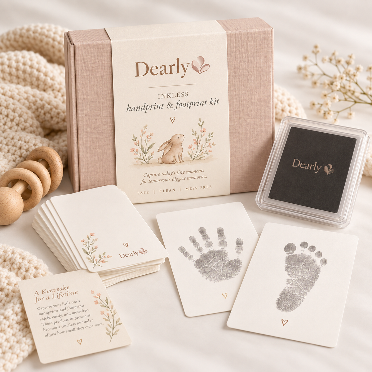 Inkless Handprint & Footprint Kit